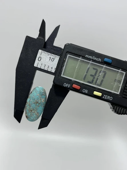 Okyanus Temalı Doğal Kabaşon Firuze Taşı 18,3 Karat - Turkuaz Taşı 3,67 Gram - 3