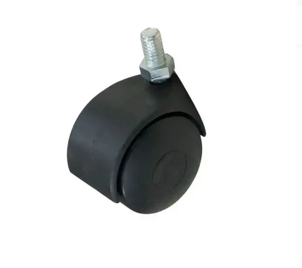 CİVATALI MOBİLYA KOLTUK TEKERİ DÖNERLİ ÇAP 50mm 5 ADET - 2