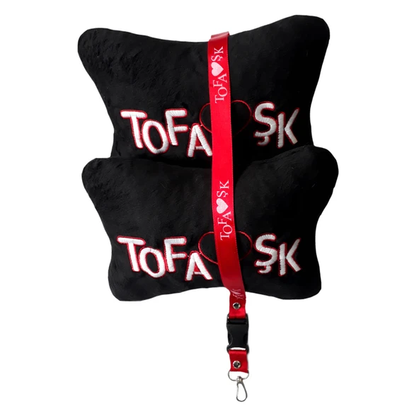 Tofaş Şahin Doğan Kartal Alçak Göğüs Kırmızı Torpido Koruma Halısı / Siyah Polar Yastık Oto Aksesuar - Resim 3