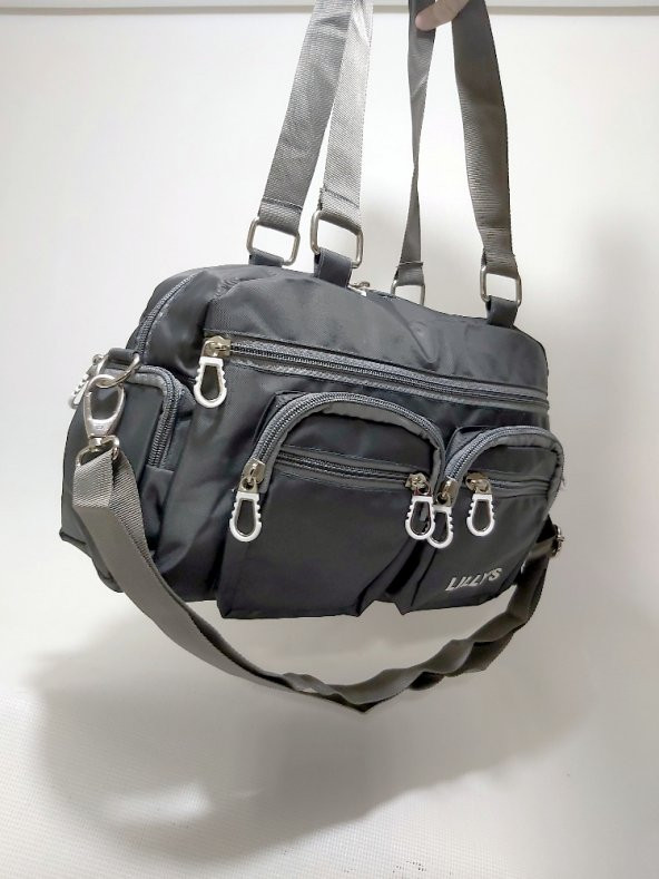 Çok 10 Gözlü Su Geçirmez Paraşüt Bezi Kadın Kız Omuz El Çantası