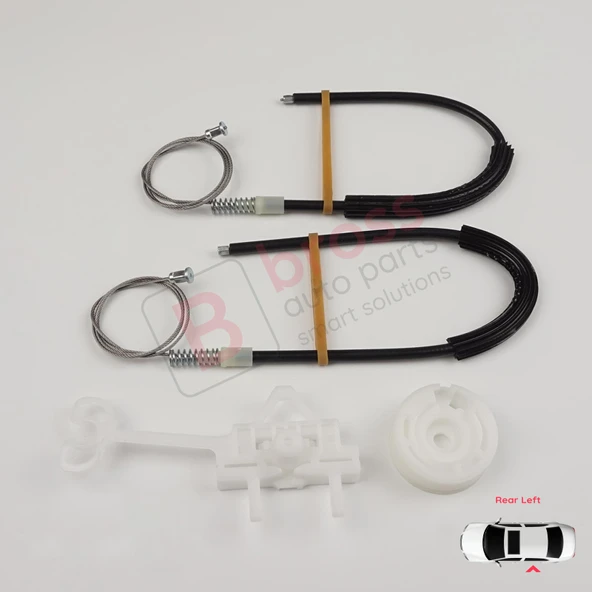 Fiat Linea 323 110 2007-2018 51898679 İçin Elektrikli Arka Sol Kapı Cam Kriko Tamir Seti ürün görseli 1