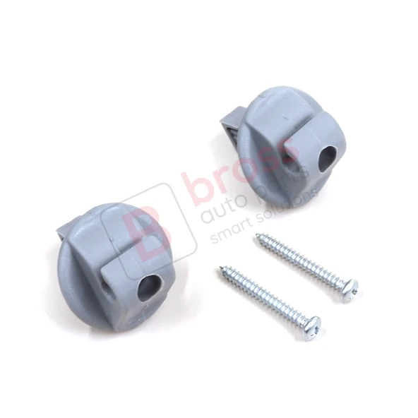 Renault İçin 2 Adet Gri Renk Güneşlik Klipsi - Resim 3