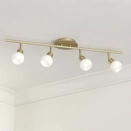 Rsylight Modern Ekitme Kaplama 180 Derece Hareketli Beyaz Opal Camlı Dekoratif Tavan Plofyoner Avize