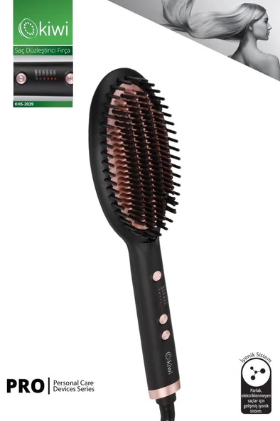 Kiwi Khs-2039 Saç Şekillendirici ve Saç Düzleştirici Fön Tarağı