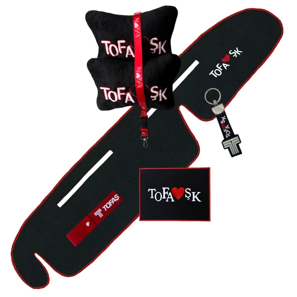 Tofaş Şahin Doğan Kartal Yüksek Torpido Koruma Halısı / Tofaş Siyah Polar Yastık Oto Aksesuar