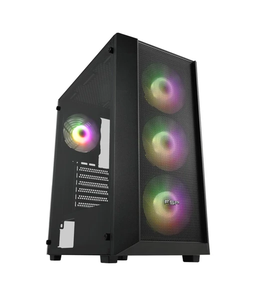 FSP CMT 218 650W 80+ 4 x 120MM Fixed RGB Fan Temperli Cam Kasa