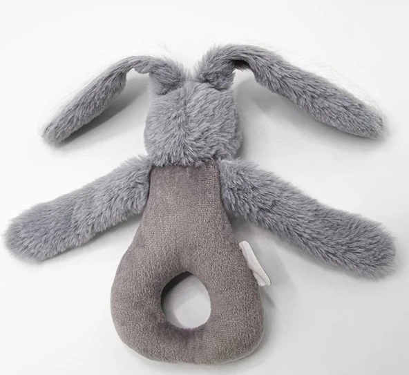 Nessiworld   Tutmalı Peluş Mini Tavşan 842 Gri