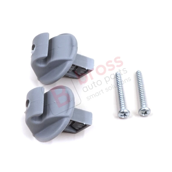 Renault İçin 2 Adet Gri Renk Güneşlik Klipsi - Resim 4