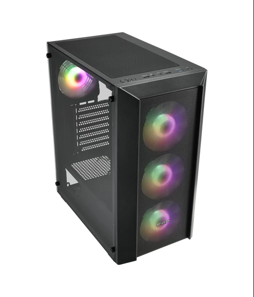 FSP CMT 218 650W 80+ 4 x 120MM Fixed RGB Fan Temperli Cam Kasa - 3