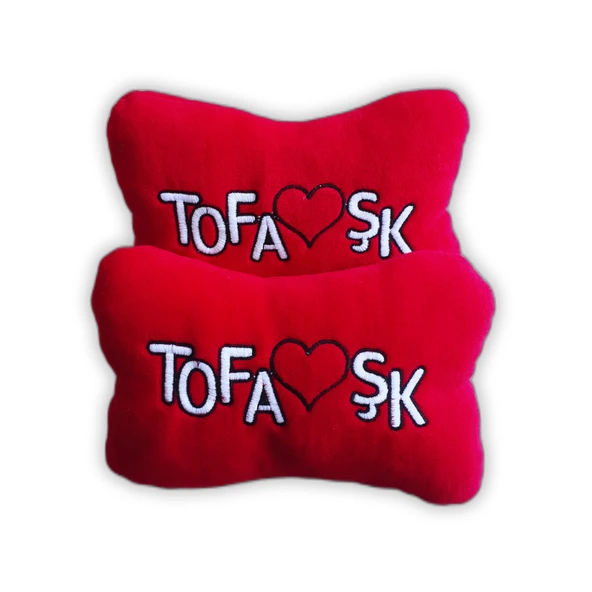 Tofaş Şahin Doğan Kartal Alçak Göğüs Torpido Koruma Halısı / Tofaş Kırmızı Polar Yastık Oto Aksesuar - 3