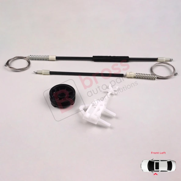 Fiat Albea Siena Palio MK1 1996-2016 4/5 Kapı 46786201 İçin Elektrikli Ön Sol Cam Kriko Tamir Seti - Resim 5