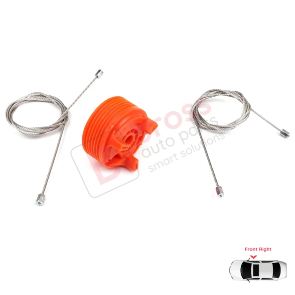 Peugeot 207 WA WC WK SW 2006–2015 5-Kapı 9222W9 İçin Elektrikli Ön Sağ Cam Kriko Tamir Seti - Resim 1