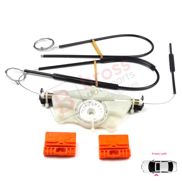 Audi A4 B6 8E2 8E5 B7 8EC 8ED Seat Exeo 3R2 3R5 4/5 Kapı 8E0837461 İçin Ön Sol Cam Kriko Tamir Seti - Resim 2