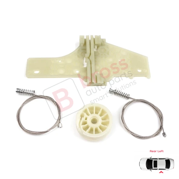 Peugeot 207 WA WC WK SW 2006–2015 5-Kapı 9223A3 İçin Elektrikli Arka Sol Cam Kriko Tamir Seti ürün görseli 1