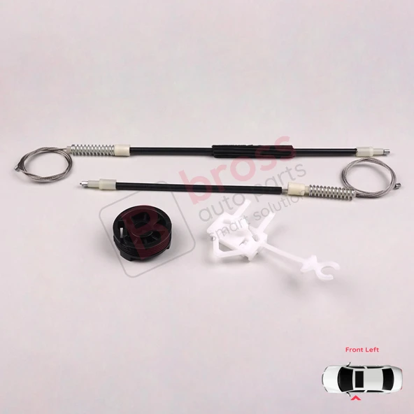 Fiat Albea Siena Palio MK1 1996-2016 4/5 Kapı 46786201 İçin Elektrikli Ön Sol Cam Kriko Tamir Seti - Resim 4