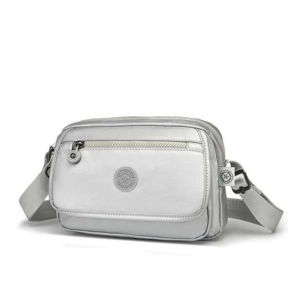 Metalik Kumaş Kadın Postacı Çantası Smart Bags 3166 - 2