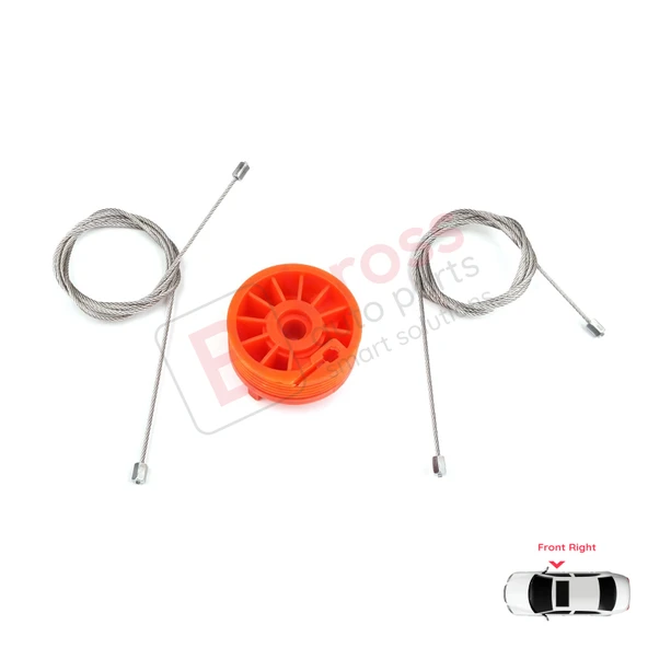 Peugeot 207 WA WC WK SW 2006–2015 5-Kapı 9222W9 İçin Elektrikli Ön Sağ Cam Kriko Tamir Seti - 2