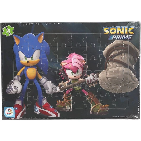 Laço Kids Sonic 48 Parça Frame Puzzle 1 SO7868