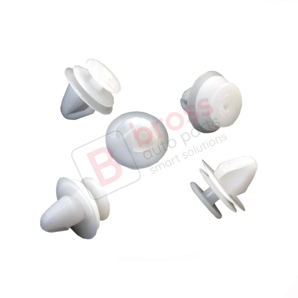 Renault Peugeot İçin 10 Adet Beyaz Renk Döşeme Klipsi 7703077469 - Resim 2
