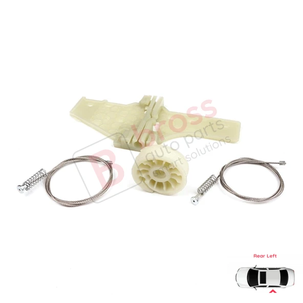 Peugeot 207 WA WC WK SW 2006–2015 5-Kapı 9223A3 İçin Elektrikli Arka Sol Cam Kriko Tamir Seti - Resim 5