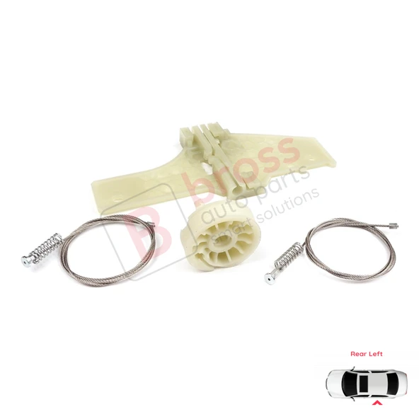Peugeot 207 WA WC WK SW 2006–2015 5-Kapı 9223A3 İçin Elektrikli Arka Sol Cam Kriko Tamir Seti - Resim 4
