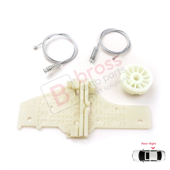 Peugeot 207 WA WC WK SW 2006–2015 5-Kapı 9224C9 İçin Elektrikli Arka Sağ Cam Kriko Tamir Seti ürün görseli 1