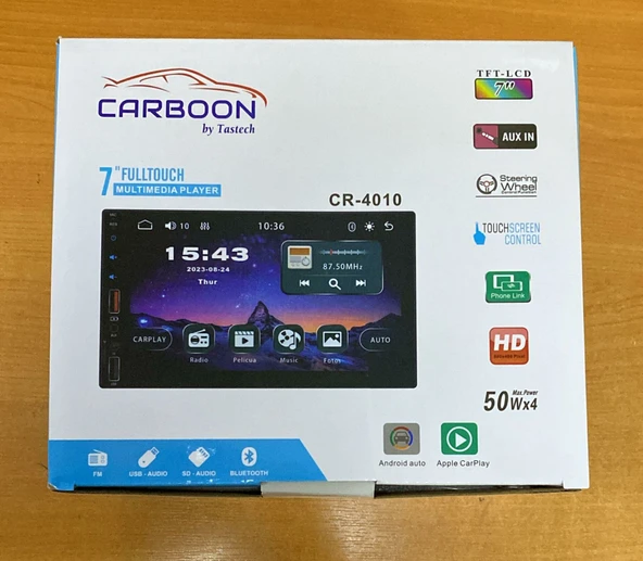 CARBOON CR-4010 7'' DOUBLE CARPLAY OTO TEYP