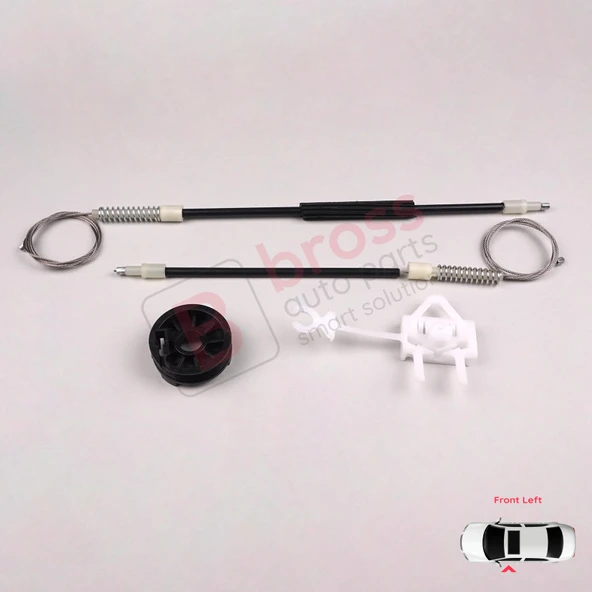 Fiat Albea Siena Palio MK1 1996-2016 4/5 Kapı 46786201 İçin Elektrikli Ön Sol Cam Kriko Tamir Seti ürün görseli 1