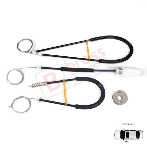 VW New Beetle Cabrio Convertible CC 2003-2010 1Y0837461 İçin Elektrikli Ön Sol Cam Kriko Tamir Seti - Resim 2