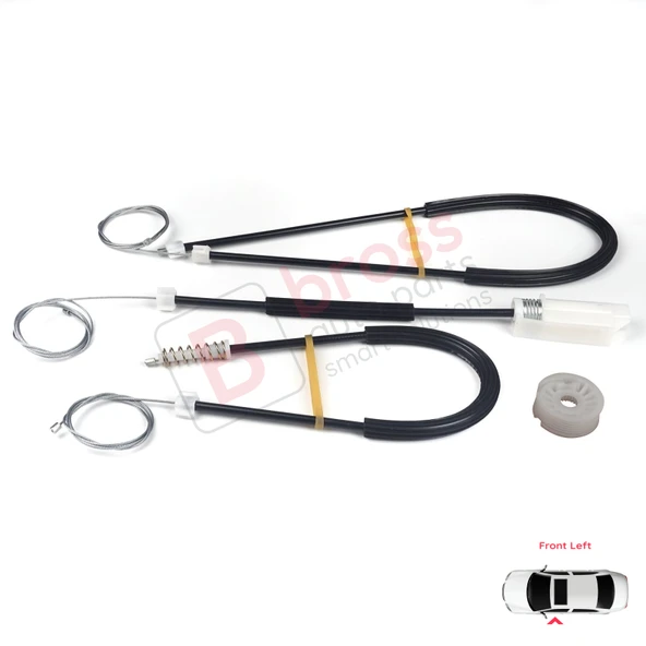 VW New Beetle Cabrio Convertible CC 2003-2010 1Y0837461 İçin Elektrikli Ön Sol Cam Kriko Tamir Seti - Resim 4