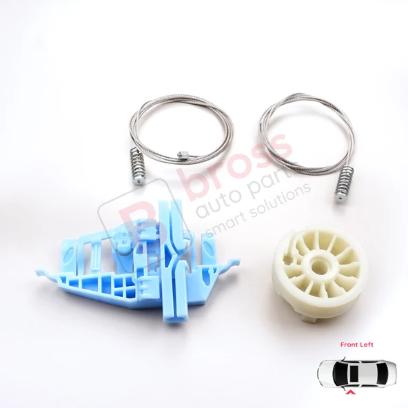 Fiat Doblo MK2 263 2010-2020 Opel Combo D 51810880 İçin Ön Sol Kapı Cam Kriko Tamir Seti - Resim 3