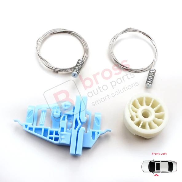 Fiat Doblo MK2 263 2010-2020 Opel Combo D 51810880 İçin Ön Sol Kapı Cam Kriko Tamir Seti ürün görseli 1