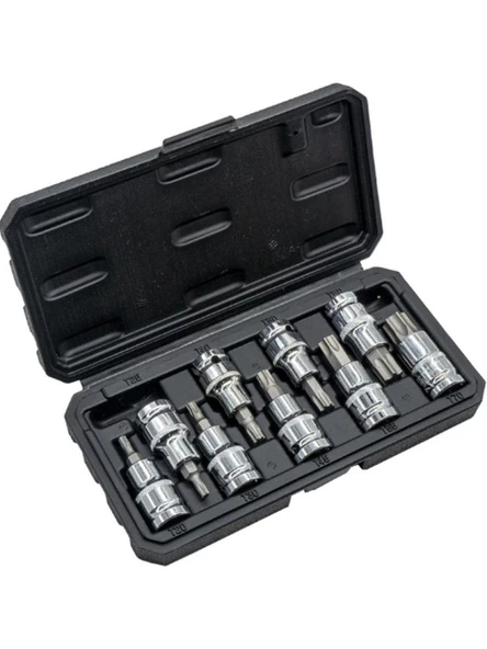 Dorf 1/2 9 Parça Torx Lokma Seti (5-19MM) Plastik Çantalı