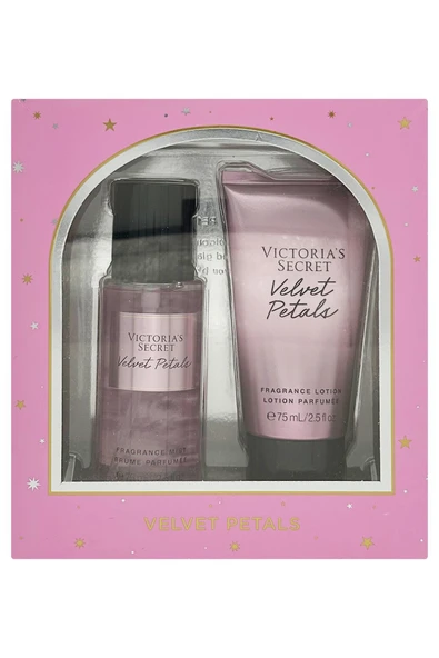 Victoria's Secret Velvet Petals Vücut Spreyi ve Losyonu İkili Hediye Seti