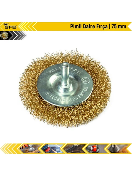 Gfb Pimli Daire Fırça 75 mm