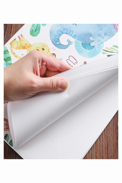 Resim Defteri 15 Yaprak 25x35 cm 1 Adet Spiralli Orta Boy Telli Resim Defteri Karton Kapak 110 gr Öğrenci Okul - 3