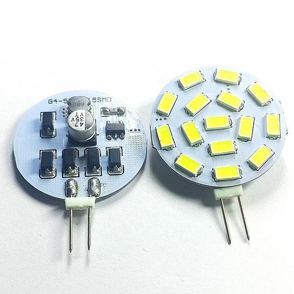 AMPUL PCB BEYAZ GEÇMELİ 3 W-12 VOLT G4