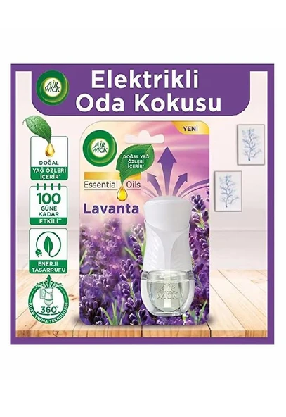 AİR WİCK ELEKTRİKLİ KİT ODA KOKUSU LAVANTA 19 ML