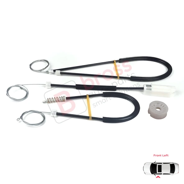 VW New Beetle Cabrio Convertible CC 2003-2010 1Y0837461 İçin Elektrikli Ön Sol Cam Kriko Tamir Seti - Resim 3