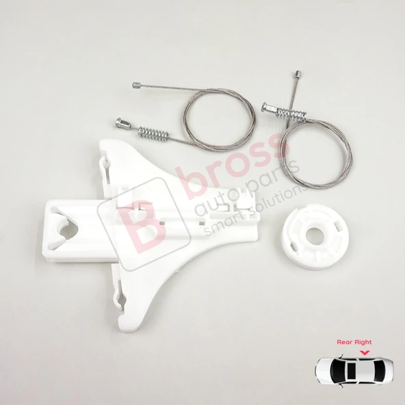 VW Passat B5 B5.5 3B 3BG Skoda Superb MK1 3U 3B5839462 İçin Sağ Arka Cam Kriko Tamir Seti