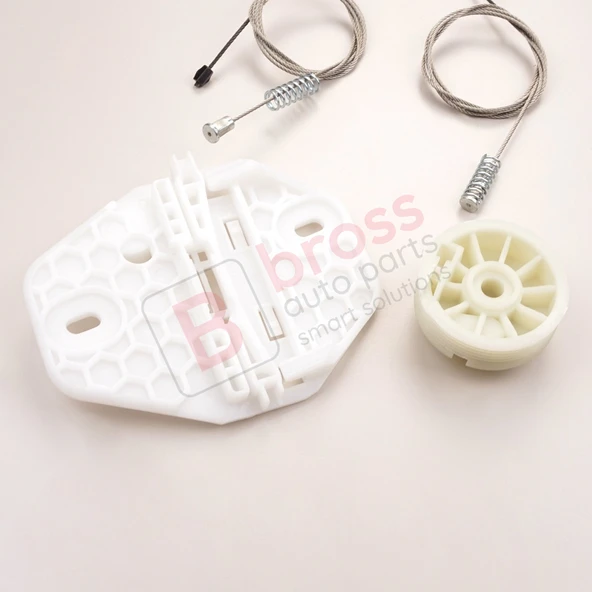 Renault Clio MK2 BB CB Thalia MK1 LB Symbol MK1 8200232508 İçin Sol Arka Cam Kriko Seti - Resim 5