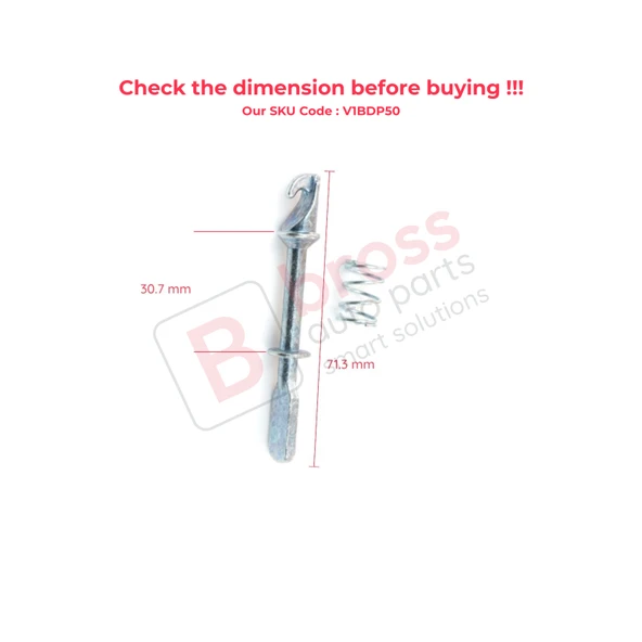 VW Polo Classic 6K 4/5 Kapı İçin Ön Kapı Kilit Tamir Seti 6K4 831 223B 71 mm - Resim 5