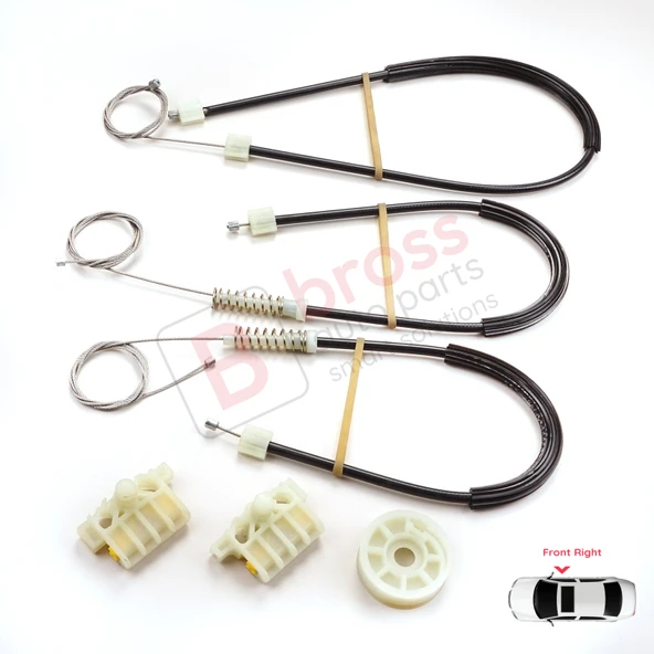 Renault Laguna MK3 2007-2015 5-Kapı 807000002R İçin Elektrikli Ön Sağ Cam Kriko Tamir Seti ürün görseli 1