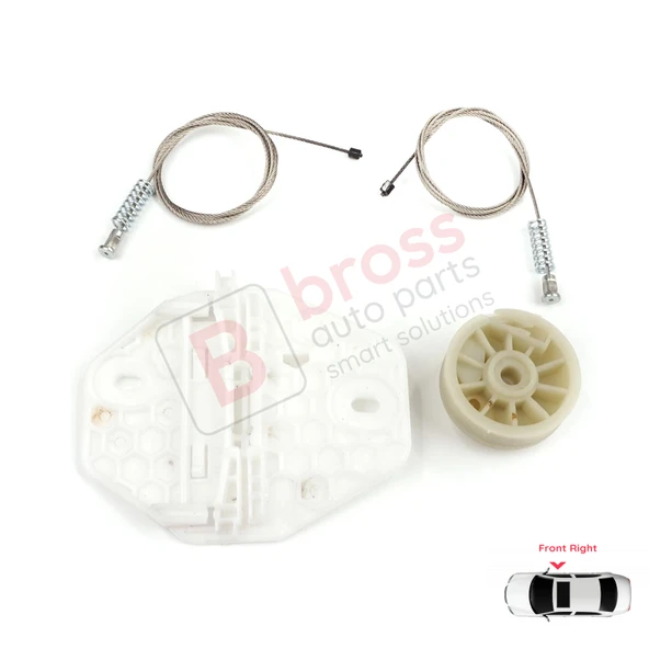 Renault Dacia Logan MK1 LS FS KS US 2004-2012 8200901102 İçin Elektrikli Ön Sağ Cam Kriko Tamir Seti ürün görseli 1