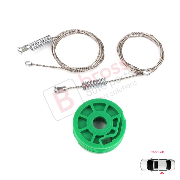 Audi A6 C5 4B 1997-2005 Allroad 4BH 4/5 Kapı 4B0839461 İçin Arka Sol Cam Kriko Tamir Seti - Resim 2