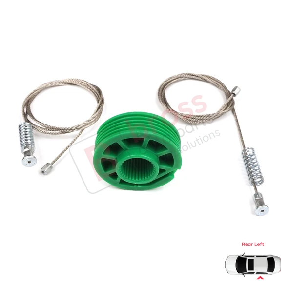 Audi A6 C5 4B 1997-2005 Allroad 4BH 4/5 Kapı 4B0839461 İçin Arka Sol Cam Kriko Tamir Seti - Resim 4