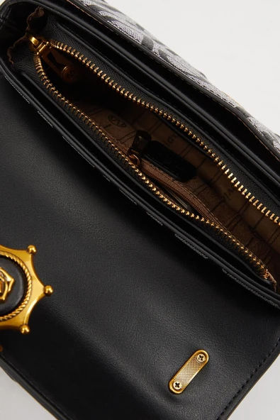 Levidor Siyah Zincir Askılı Omuz Çantası 930282 - Resim 5