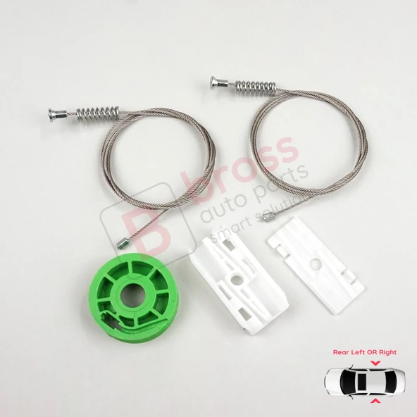 Audi 80 B3 B4 8G 89 1991-2001 Coupe Cabriolet 8G0839729 İçin Elektrikli Arka Cam Kriko Tamir Seti ürün görseli 1