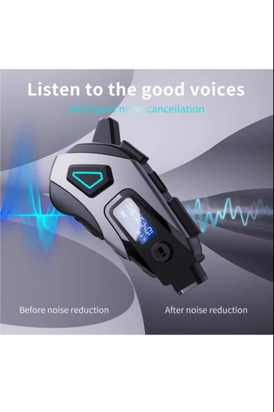 Kameralı Radyolu Wifi Uygulamalı Kask Kulaklık Su Geçirmez Bluetooth 5.4 Motosiklet Kask Kulaklığı - 5