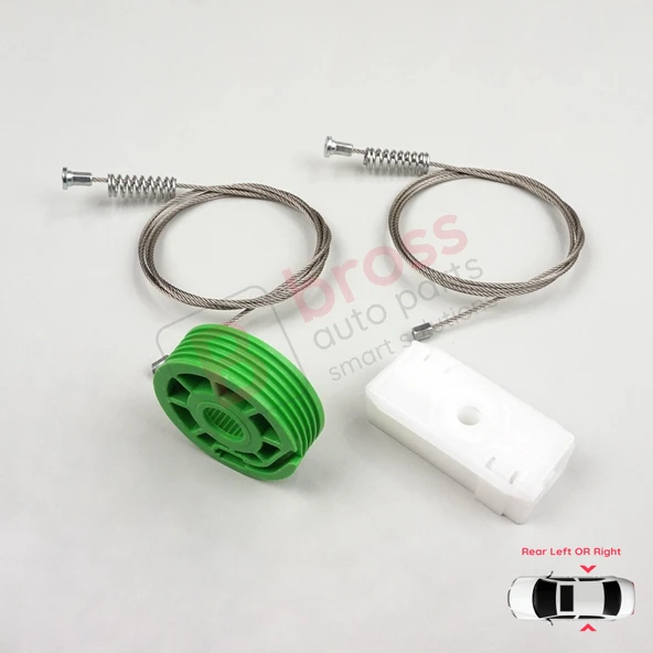 Audi 80 B3 B4 8G 89 1991-2001 Coupe Cabriolet 8G0839729 İçin Elektrikli Arka Cam Kriko Tamir Seti - Resim 5